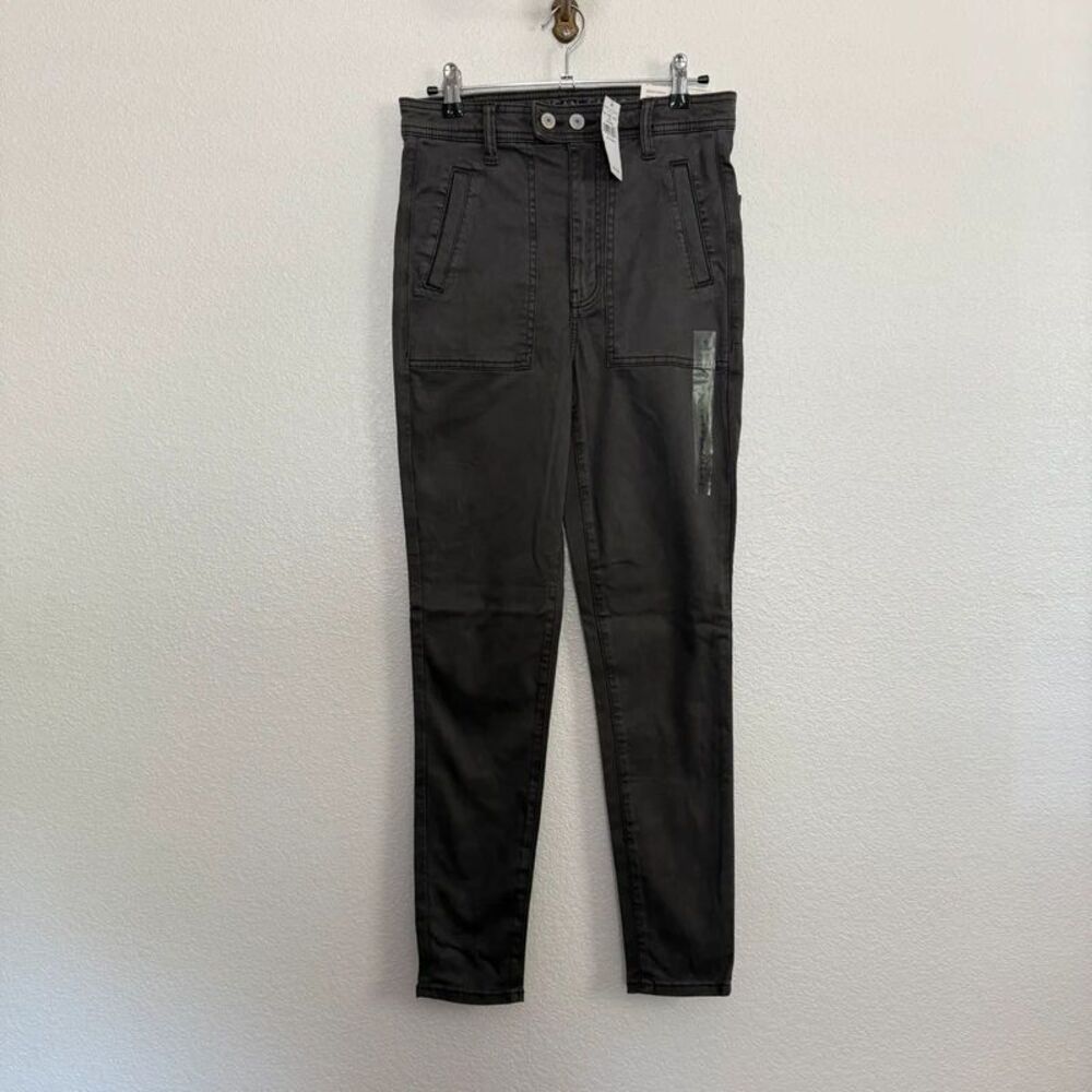 NWT American Eagle Highest Rise Super Stretch Gray Pants 6 Short